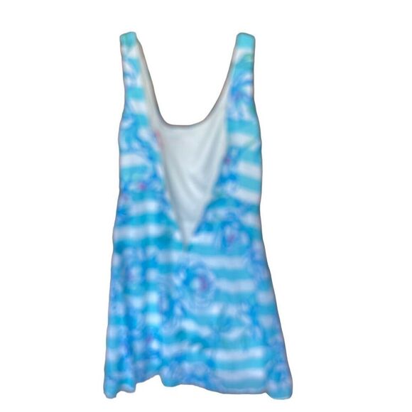 Lilly Pulitzer Womens Shorely Blue Tossing The Line Posey Mini Dress Size 4 - Picture 8 of 12